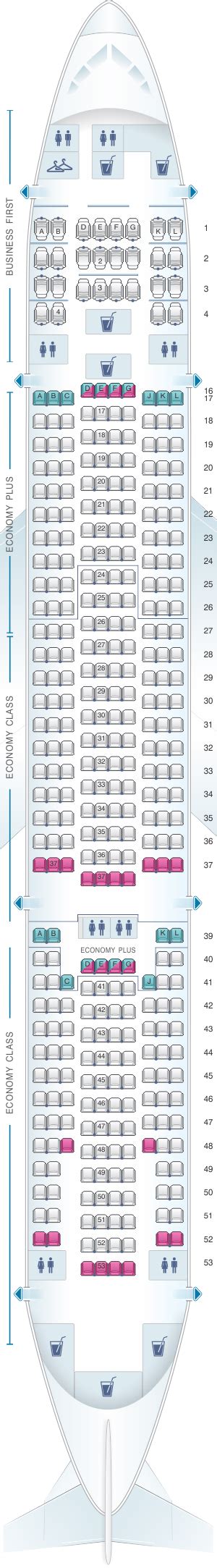 Seat Map United Airlines Boeing B777 200 (777) – version 4 .
